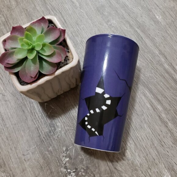 David's Tea Purple Halloween Ceramic Travel Cup - Picture 6 of 11